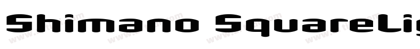 Shimano SquareLight字体转换